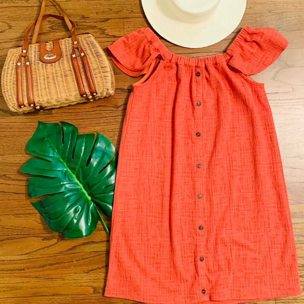 Madewell red mini dress